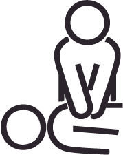 cpr first aid training icon